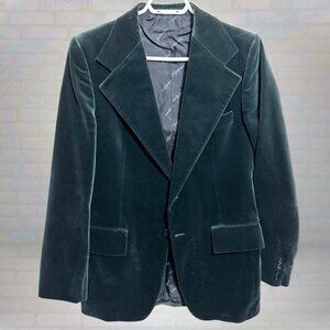 90s Yves Saint Laurent Velvet Blazer Jacket Size Small